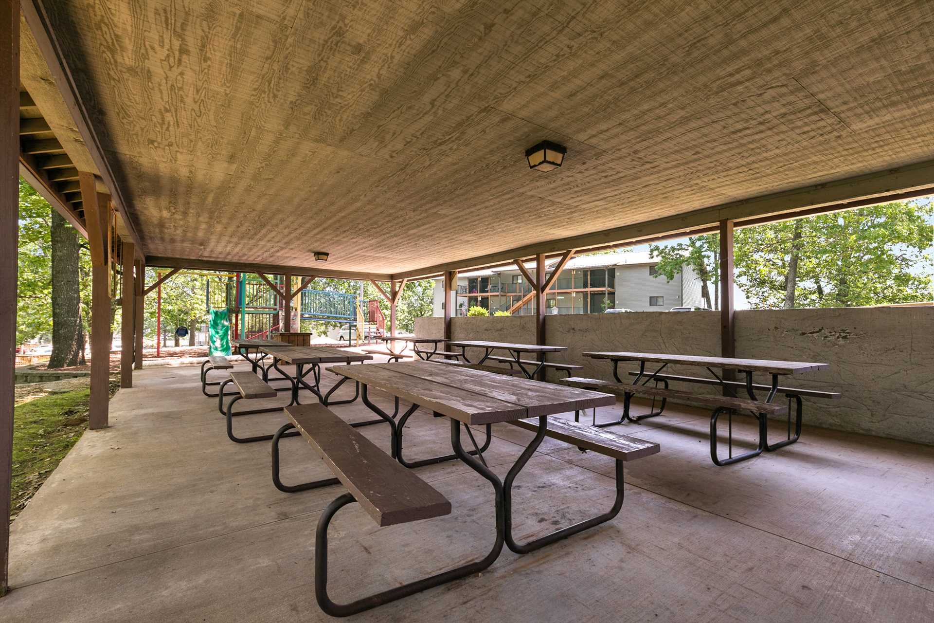 The shelters have large grills and you have grills at your c